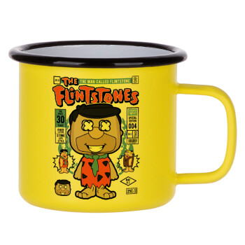The flintstones, Metallic enamel MATT Yellow cup 360ml
