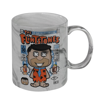 The flintstones, Κούπα κεραμική, marble style (μάρμαρο), 330ml