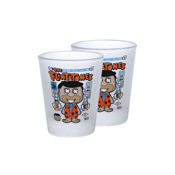 The flintstones, Σφηνοπότηρα γυάλινα 45ml του πάγου (2 τεμάχια)