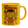 Ceramic coffee mug yellow, 330ml