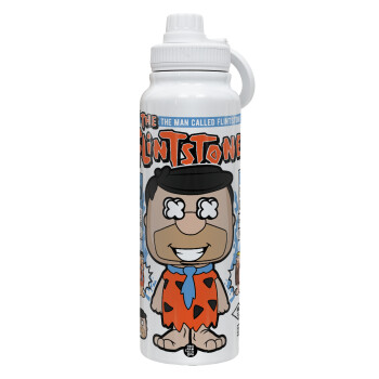 The flintstones, Θερμός 1L Ανοξείδωτο με Βάση Κινητού & Διπλά Τοιχώματα