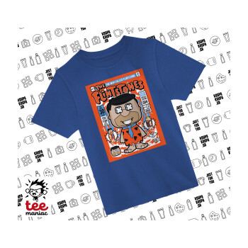 The flintstones, Παιδικό T-Shirt ΜΠΛΕ από 100% βαμβάκι, για κάθε μέρα. Vegan & OEKO-TEX πιστοποιημένο.