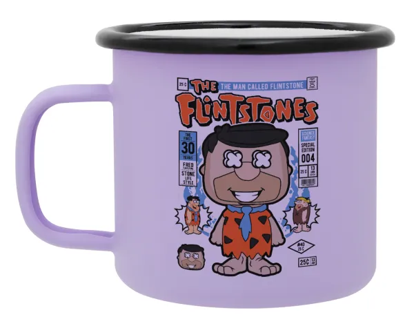 The flintstones — Κούπα Μεταλλική εμαγιέ ΜΑΤ Light Pastel Purple 360ml