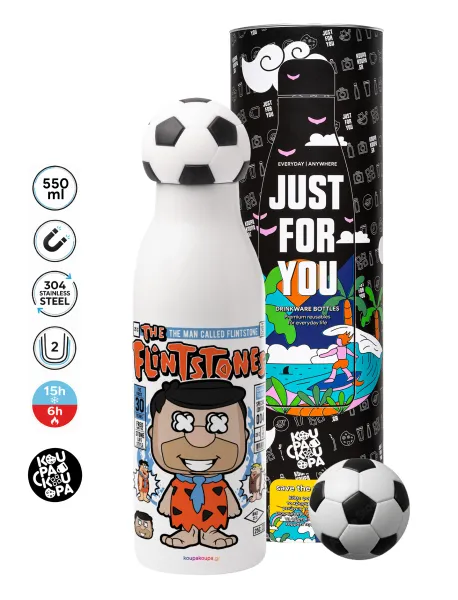 The flintstones — Soccer Metal mug thermos, double wall, 550ml