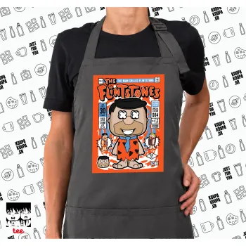 The flintstones, Ποδιά μακριά Σεφ ολόσωμη με τσέπες GREY (ΕΝΗΛΙΚΩΝ)