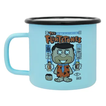 The flintstones, Κούπα Μεταλλική εμαγιέ ΜΑΤ σιέλ 360ml