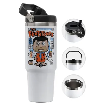 The flintstones, 30oz stainless Steel Tumbler with Handle
