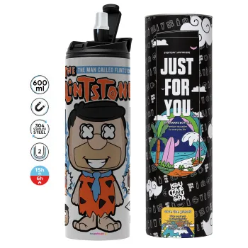 The flintstones, Tumbler stainless steel GREY 600ml
