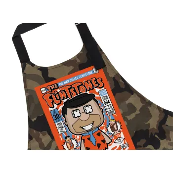 The flintstones, Ποδιά Σεφ με τσέπες, Βαμβακερή, Camouflage (ΕΝΗΛΙΚΩΝ, 100% COTTON)
