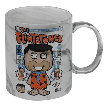 The flintstones, Mug ceramic marble style, 330ml