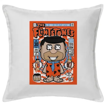 The flintstones, Sofa cushion White 50x50cm includes filling