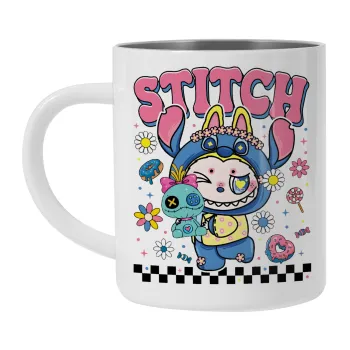 Labubu Stitch, Κούπα Ανοξείδωτη διπλού τοιχώματος 300ml