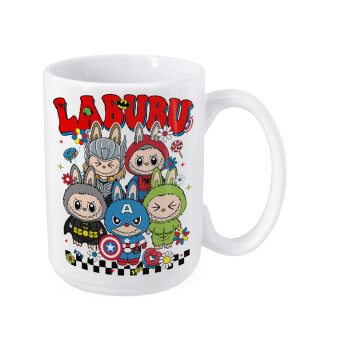 Labubu superheroes, Κούπα Mega, κεραμική, 450ml