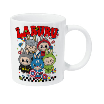 Labubu superheroes, Κούπα Giga, κεραμική, 590ml