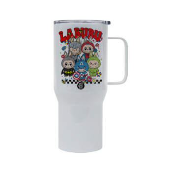 Labubu superheroes, Tumbler με καπάκι, διπλού τοιχώματος (θερμό) 750L