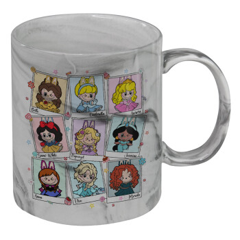 Labubu characters, Κούπα κεραμική, marble style (μάρμαρο), 330ml