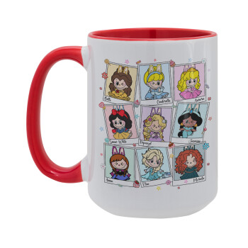 Labubu characters, Κούπα Mega 15oz, κεραμική Κόκκινη, 450ml