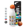 Bascetball Metal mug thermos, double wall, 550ml