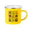 Yellow Enamel Metallic Cup 360ml