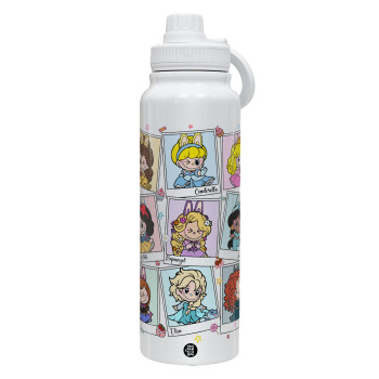 Labubu characters, Θερμός 1L Ανοξείδωτο με Βάση Κινητού & Διπλά Τοιχώματα