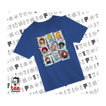 Labubu characters, Παιδικό T-Shirt ΜΠΛΕ από 100% βαμβάκι, για κάθε μέρα. Vegan & OEKO-TEX πιστοποιημένο.