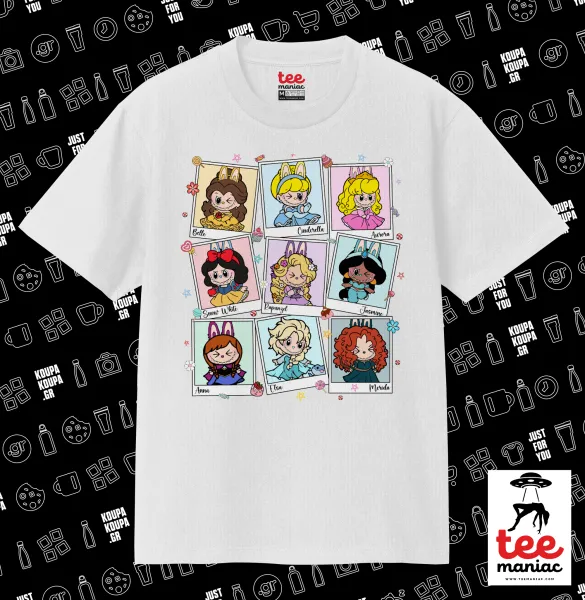 Labubu characters — ΛΕΥΚΟ Κλασικό T-Shirt, διπλής ραφής, χωρίς πλευρικές ραφές από 100% βαμβάκι. Vegan & OEKO-TEX πιστοποιημένο.