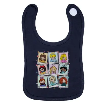 Labubu characters, Σαλιάρα με Σκρατς 100% Organic Cotton Μπλε (0-18 months)