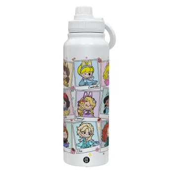 Labubu characters, Θερμός 1L Ανοξείδωτο με Βάση Κινητού & Διπλά Τοιχώματα