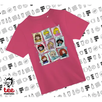 Labubu characters, ΡΟΖ παιδικό T-Shirt από 100% βαμβάκι, για κάθε μέρα. Vegan & OEKO-TEX πιστοποιημένο.