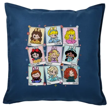 Labubu characters, Sofa cushion Blue 50x50cm includes filling