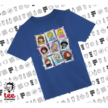 Labubu characters, Παιδικό T-Shirt ΜΠΛΕ από 100% βαμβάκι, για κάθε μέρα. Vegan & OEKO-TEX πιστοποιημένο.