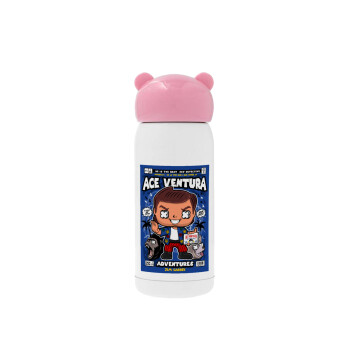 Ace Ventura: Pet Detective, Pink stainless steel thermal flask, 320ml