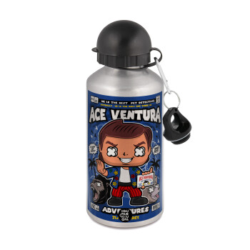 Ace Ventura: Pet Detective, Μεταλλικό παγούρι νερού, Ασημένιο, αλουμινίου 500ml