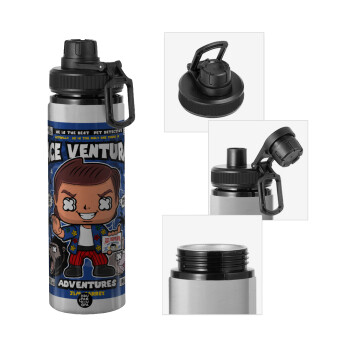 Ace Ventura: Pet Detective, Μεταλλικό παγούρι νερού με καπάκι ασφαλείας, αλουμινίου 850ml