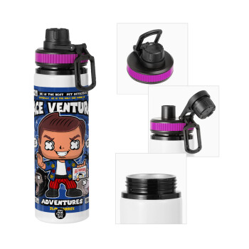 Ace Ventura: Pet Detective, Μεταλλικό παγούρι νερού με καπάκι ασφαλείας, αλουμινίου 850ml