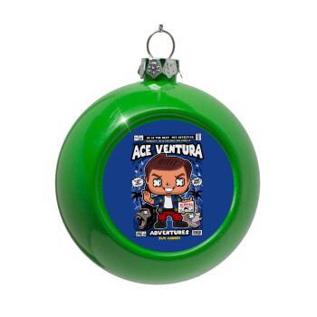 Ace Ventura: Pet Detective, Στολίδι Χριστουγεννιάτικη μπάλα δένδρου Πράσινο 8cm