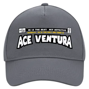 Ace Ventura: Pet Detective, Καπέλο Ενηλίκων Ultimate Γκρι, (100% ΒΑΜΒΑΚΕΡΟ DRILL, ΕΝΗΛΙΚΩΝ, UNISEX, ONE SIZE)