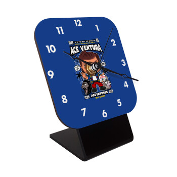 Ace Ventura: Pet Detective, Επιτραπέζιο ρολόι ξύλινο με δείκτες (10cm)