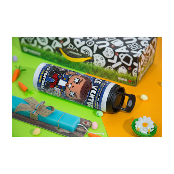 Ace Ventura: Pet Detective, Easter candle,Travel Tumbler 2 Lids, with metal straw & cleaning brush & aromatic flat candle (30cm) (BLUE)