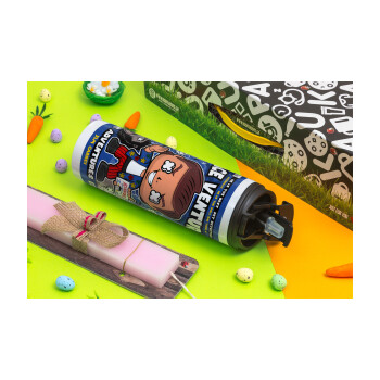 Ace Ventura: Pet Detective, Easter candle,Travel Tumbler 2 Lids, with metal straw & cleaning brush & aromatic flat candle (30cm) (PINK)