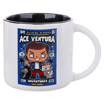 Ace Ventura: Pet Detective, Κούπα κεραμική 400ml Λευκή/Μαύρη