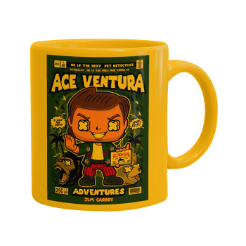 Ace Ventura: Pet Detective, Κούπα, κεραμική κίτρινη, 330ml
