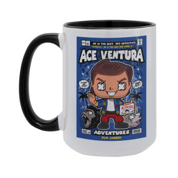 Ace Ventura: Pet Detective, Κούπα Mega 15oz, κεραμική Μαύρη, 450ml