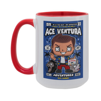 Ace Ventura: Pet Detective, Κούπα Mega 15oz, κεραμική Κόκκινη, 450ml
