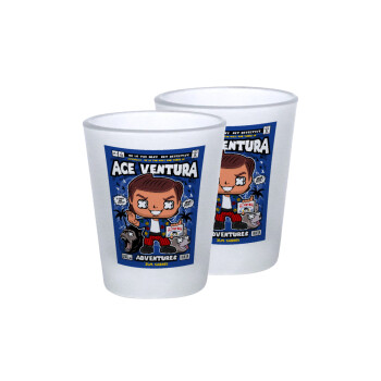 Ace Ventura: Pet Detective, Σφηνοπότηρα γυάλινα 45ml του πάγου (2 τεμάχια)