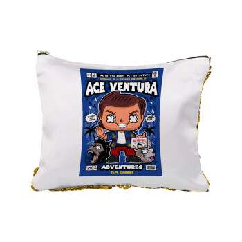 Ace Ventura: Pet Detective, Τσαντάκι νεσεσέρ με πούλιες (Sequin) Χρυσό