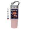 Pink color, 890ml (30oz) stainless Steel Tumbler with Handle