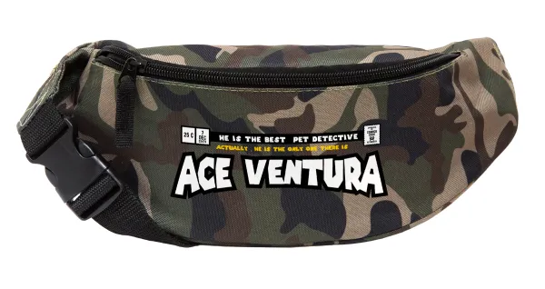 Ace Ventura: Pet Detective — Unisex waist bag (banana) in Jungle camouflage color with 2 pockets