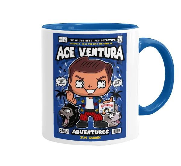 Ace Ventura: Pet Detective — Κούπα χρωματιστή μπλε, κεραμική, 330ml