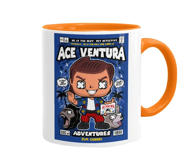 Ace Ventura: Pet Detective — Κούπα χρωματιστή πορτοκαλί, κεραμική, 330ml
